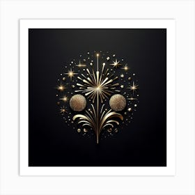 New Year Background Art Print