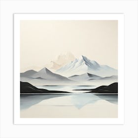 'Snow Mountain' Art Print