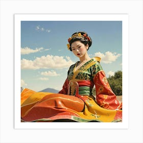 Creative Geisha Artwork 29 Art Print