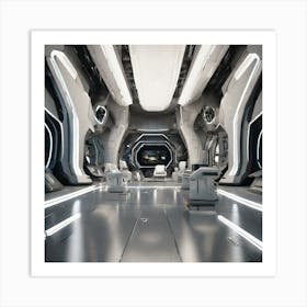 Futuristic Interior 4 Art Print