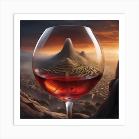 Wine Glass Art Print