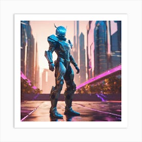 Futuristic Cityscape 200 Art Print