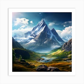 Mountain Landscape Art Print