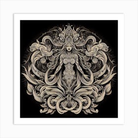 Goddess Of The Forest Art Print