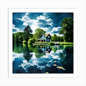 House On The Lake 11 Art Print