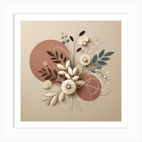 Paper Flowers Art Print