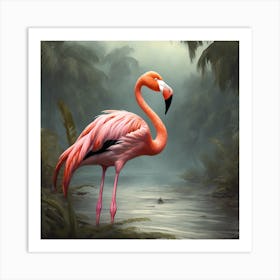 American Flamingo 1 Art Print