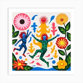 Swedish Folk Art Art Print