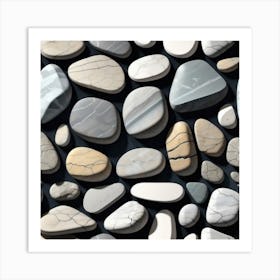 Pebbles 16 Art Print