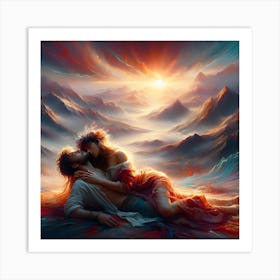 'The Kiss' Art Print