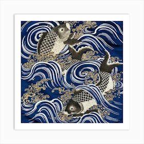 Japanese Koi Fish Art Print