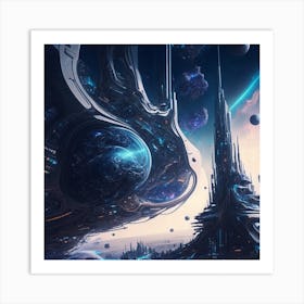 Futuristic City 7 Art Print