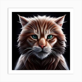 Portrait Of A Cat 2 Art Print