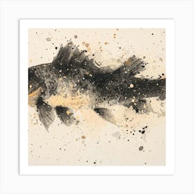 Black Bass Art Print