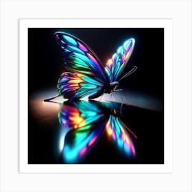 Iridescent Butterfly 1 Art Print