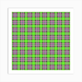 Plaid Fabric 162 Art Print