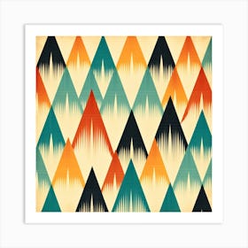 Abstract Pattern With Triangles Art Print