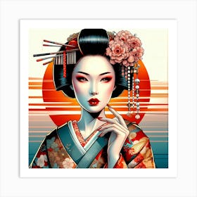 Geishaart209 Art Print