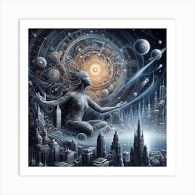 Futuristic Cityscape 16 Art Print