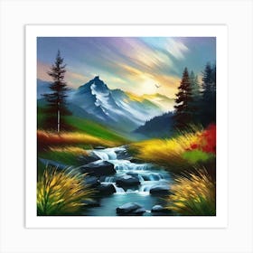 Mountain Stream 14 Art Print