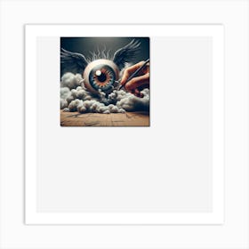 The Wired eye. Art Print