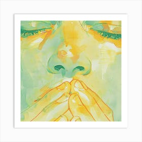 Woman'S Face 3 Art Print