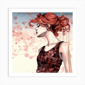 Red Haired Girl 1 Art Print