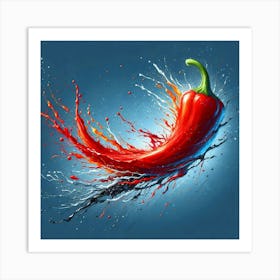 Fiery Dance, A Symphony Of Color And Spice 1 Art Print