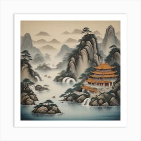 Chinese Landscape Art Print