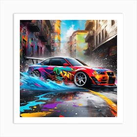Street Racing Car Art Print