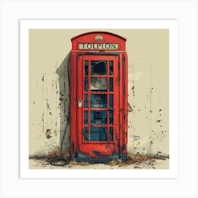 Telephone Booth Art Print