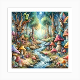 Fairy Forest 4 Art Print
