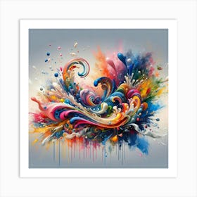 Abstract Painting 48 Art Print