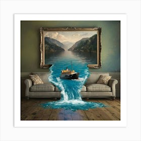 Ship In The Water Art Print