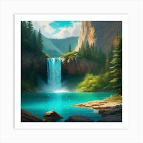 Waterfall 13 Art Print