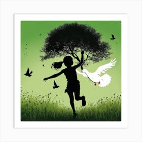 Dove In The Tree Art Print