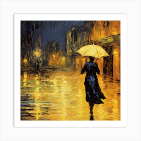 Rainy Night Art Print