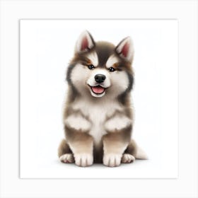 Husky Puppy 1 Art Print