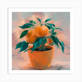 Oranges In A Pot 19 Art Print