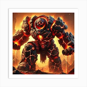 Volcano Berserker Converted Art Print