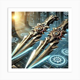 New Dual Solar Blades Converted Art Print