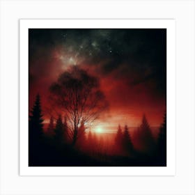 Dark Forest 43 Art Print