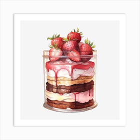 Cake In A Glass Art Print