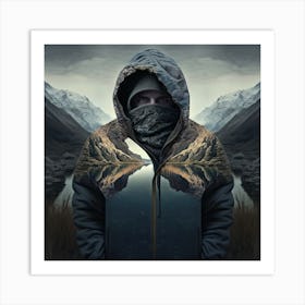 Scenic Face 2 Art Print