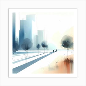 Abstract Cityscape 7 Art Print