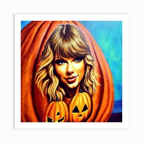 Taylor Swift Pumpkin 8 Art Print