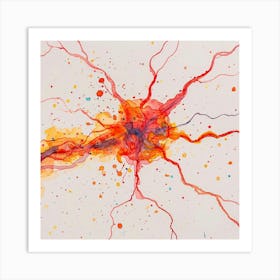 Of A Neuron Art Print