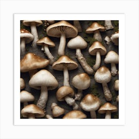 Mushroom Collection Art Print