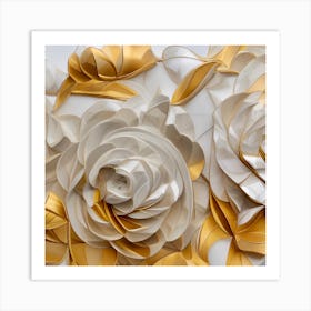 Paper Roses 1 Art Print