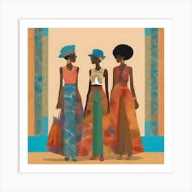 Three African American Women Art Print